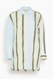 Lemlem Casual Dresses Mariam Shirt Dress in Entoto Sage Mariam Shirt Dress in Entoto Sage