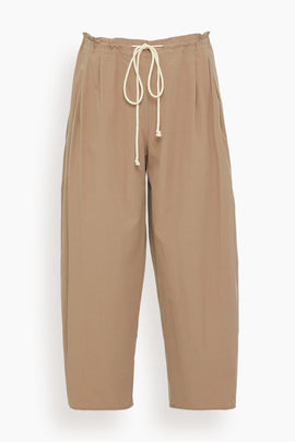 Balloon Drawstring Trouser in Mouseback