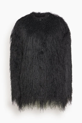 Filipo Oval-Shaped Jacket in Black