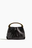 Dries Van Noten Pleated Leather Bag in Black