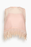 Staud Avi Top in Sandrose