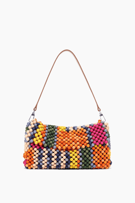 Timmy Convertible Shoulder Bag in Multi Bayadere Stripe