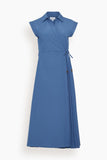 Tanya Taylor Dresses Midi Shivon Dress in French Blue Midi Shivon Dress in French Blue