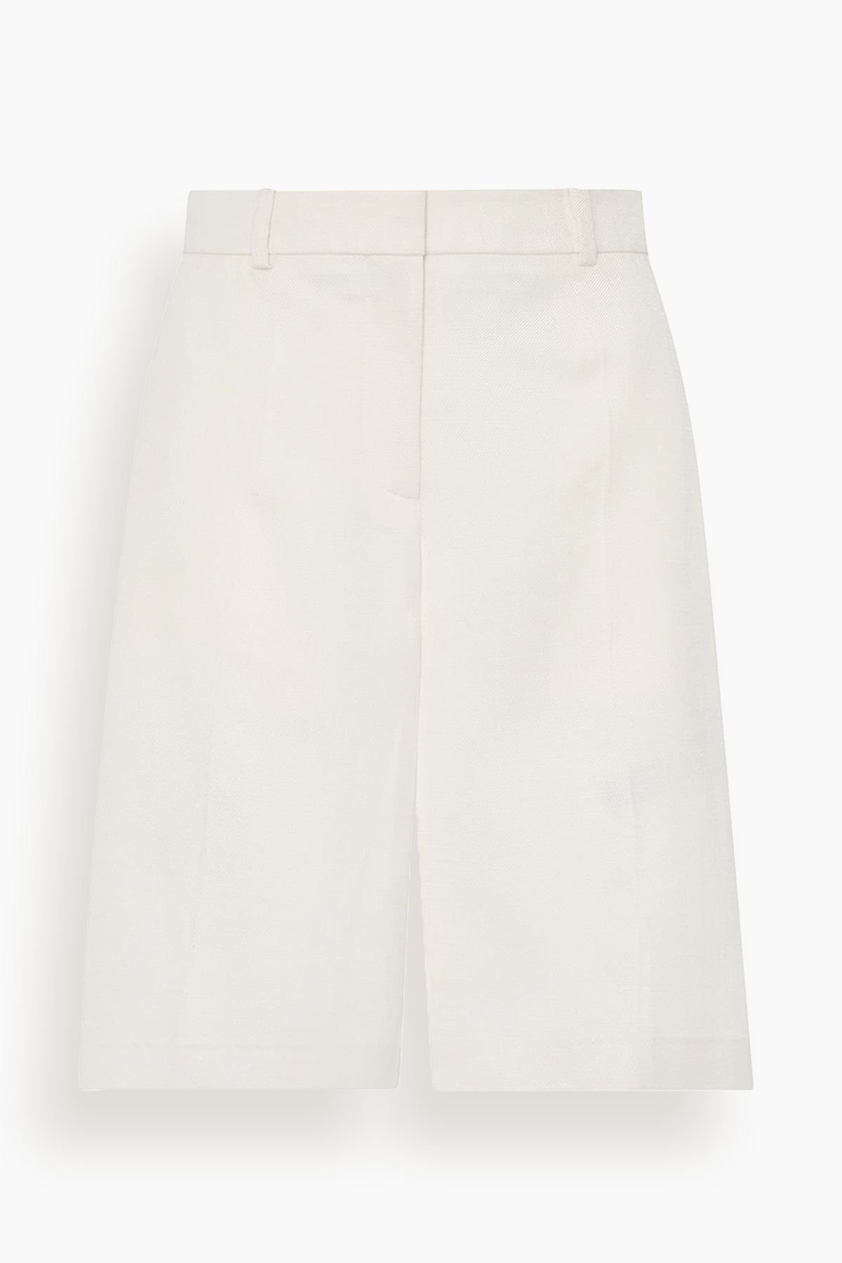Another Tomorrow Bermuda Pant in Off White