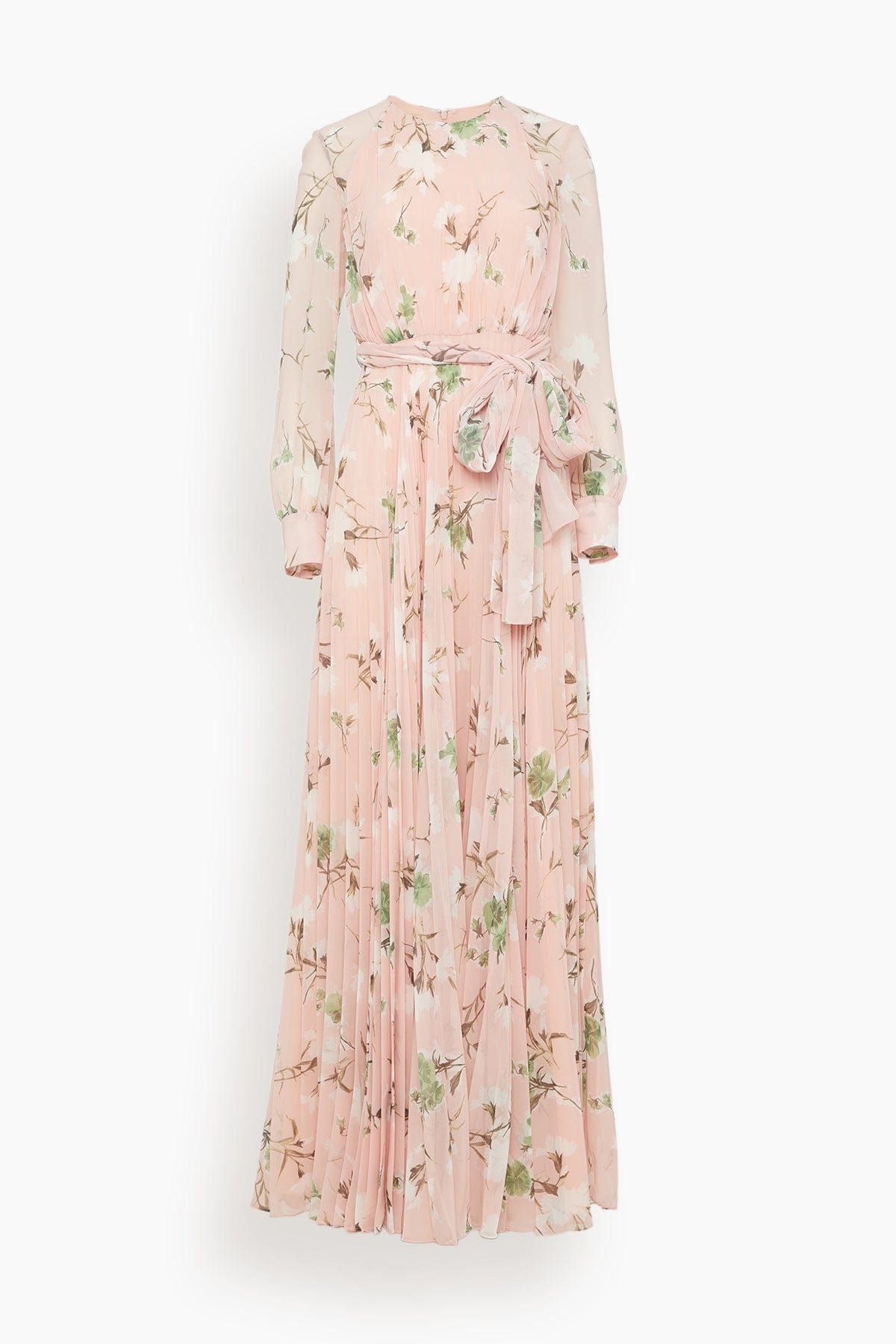 ワンピース ERDEM Woman Dress Pink SS25_D29_PIMCF MARGUERITE FLORAL PINK Erdem Long Sleeve Gown in Marguerite Floral Pink – Hampden