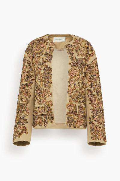 Dries Van Noten Vonda Jacket in Beige – Hampden Clothing