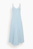 Forte Forte Dresses Cotton Denim Cavalry Slipdress in Bleach Cotton Denim Cavalry Slipdress in Bleach