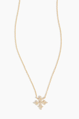 Florence Cross Necklace in 14k Yellow Gold