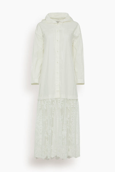 SEA Marja Embroidery Hoodie Dress in Pearl – Hampden Clothing