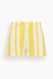 Lemlem Safia Shorts in Mezimuri Yellow