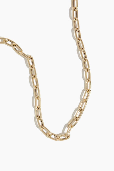 Puffy Paperclip Chain in 14K Gold