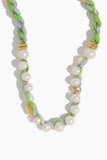 Lizzie Fortunato Necklaces Daybreak Collar in Lavender and Lime Lizzie Fortunato Daybreak Collar in Lavender and Lime