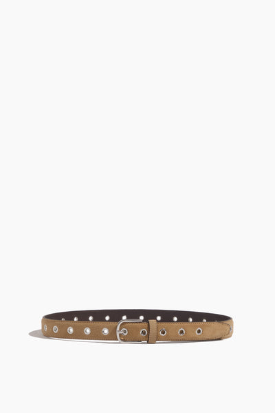 Eyelet Belt in Caramel