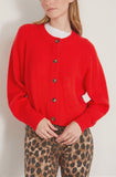Loulou Studio Sweaters Bastia Oversized Cardigan in Tomato Loulou Studio Bastia Oversized Cardigan in Tomato