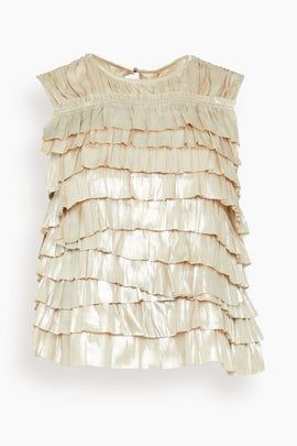 Quinn Layered Sleeveless Top in Opal