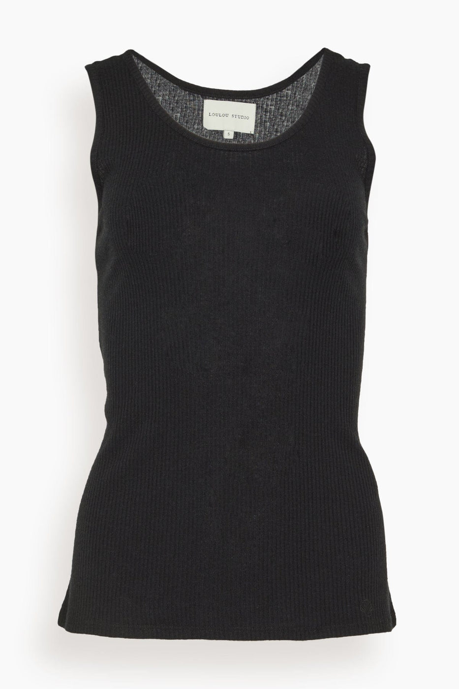 Loulou Studio Tops Alicudi Tank Top in Black Alicudi Tank Top in Black