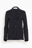 Harris Wharf Jackets Stand Up Collar Blazer in Black