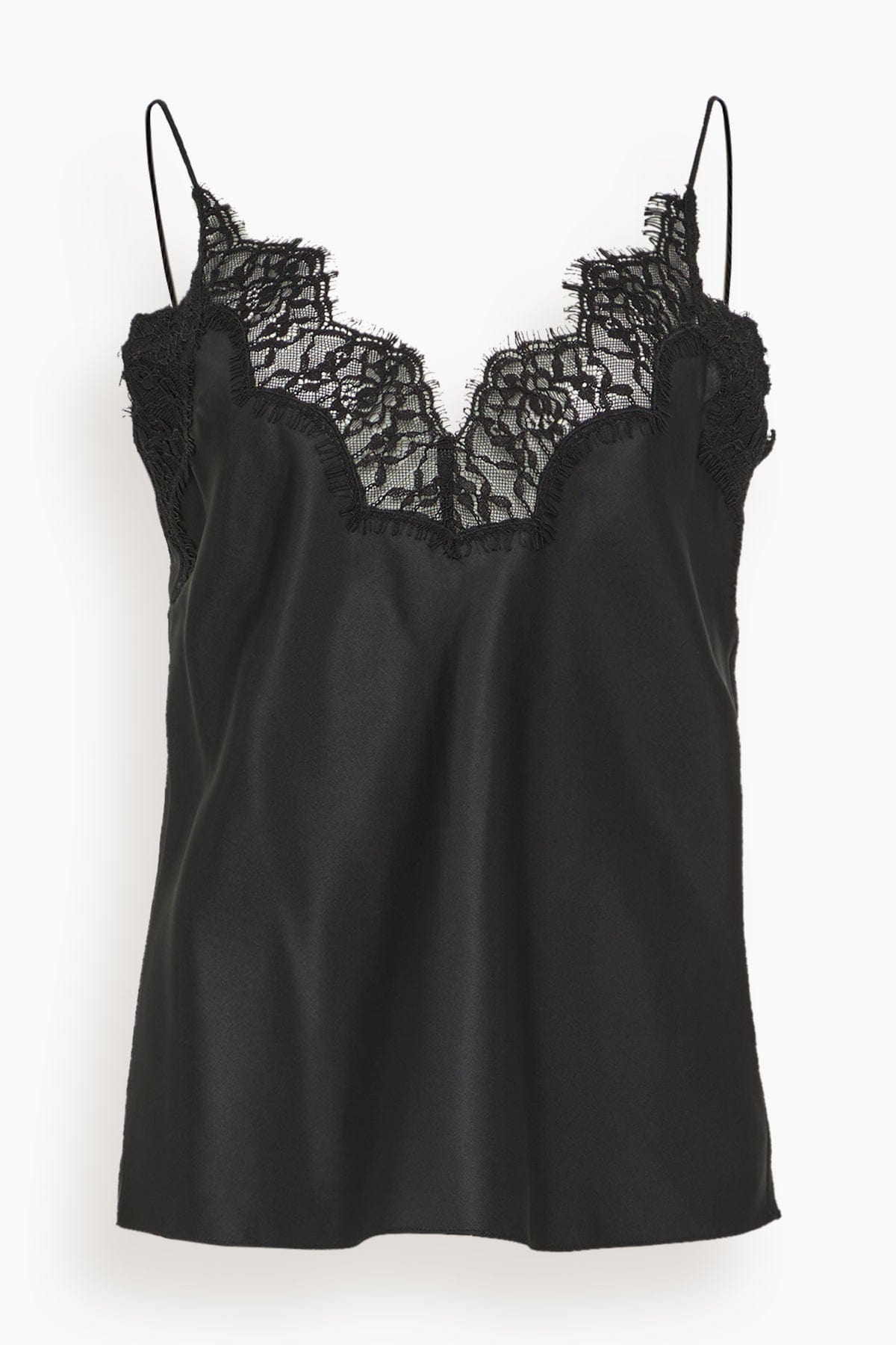 Rohe Tops Silk Lace Camisole Top in Black Rohe Silk Lace Camisole Top in Black