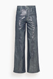 Etoile Isabel Marant Pants Cover Metallic Coated Jean in Silver Isabel Marant Etoile Cover Metallic Coated Jean in Silver