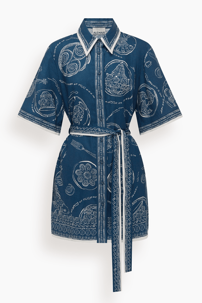 Lucky Mini Dress in Blue