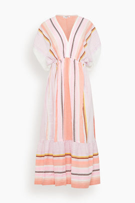 Leila Plunge Dress in Kiremiti Pink