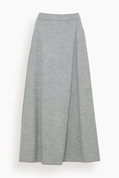 COG the Big Smoke Skirts Halo Semi Flare Skirt in Light Grey
