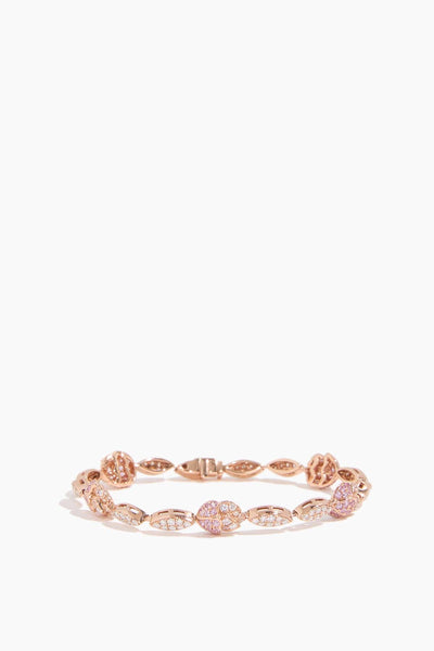 Peony Bud Bracelet in 18k Rose Gold