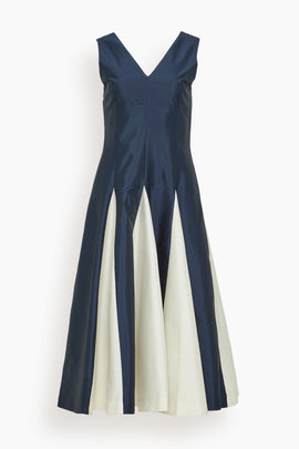 Mythos Dress in Midnight Blue/Ivory