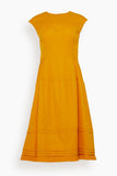 Marni Dresses Bio Poplin Midi Dress in Orange