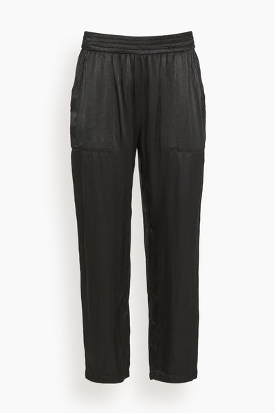 Trapunto Pant in Black