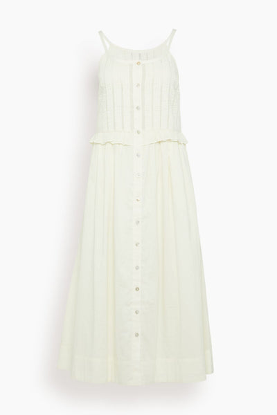 SEA Alberte Solid Tank Dress in White – Hampden Clothing