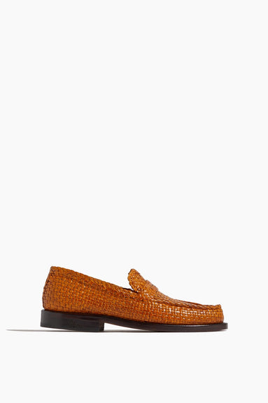 Marni Shoes Loafers Bambi Mocassin Loafer in Orange Leather