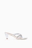 Staud Carrie Mule in Silver