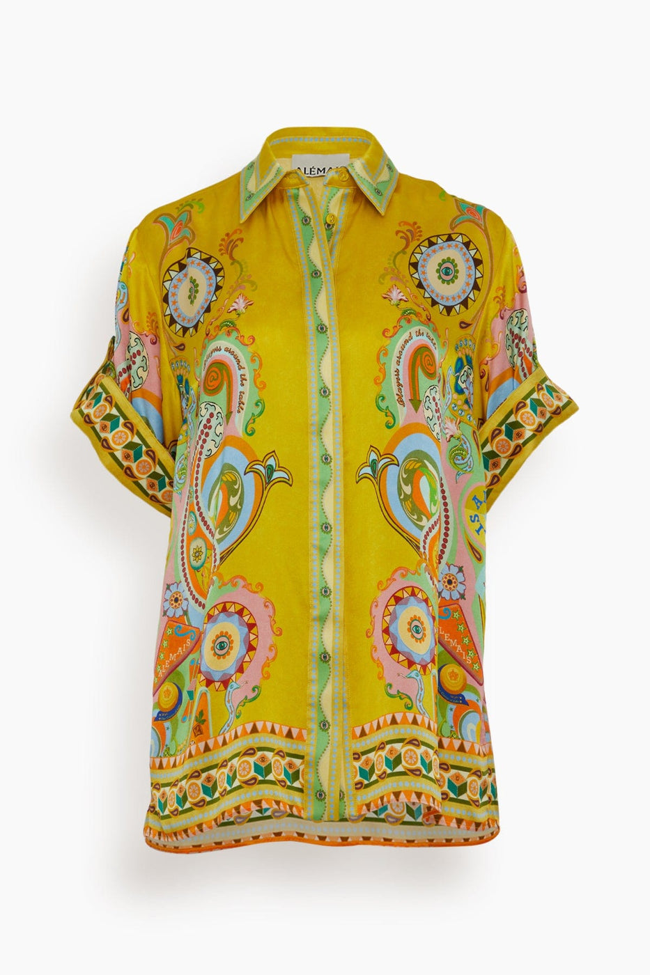 Alemais Tops Pinball Silk Shirt in Multi Alemais Pinball Silk Shirt in Multi