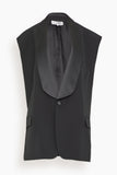 MM6 Maison Margiela Tops Sleeveless Gilet in Black MM6 Maison Margiela Sleeveless Gilet in Black