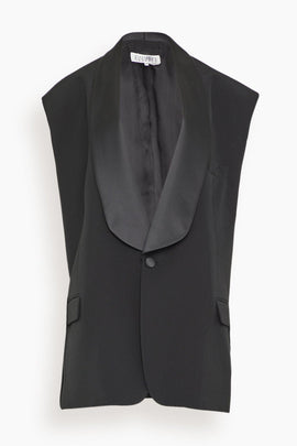 Sleeveless Gilet in Black