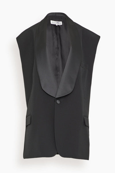Sleeveless Gilet in Black