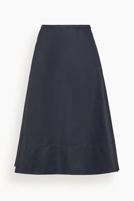 Eco Nylon Circle Skirt in Navy