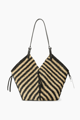 Tampa Shoulder Bag in Black/Natural