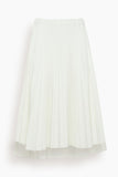 Plan C Skirts Pleated Skirt in Chalk Pleated Skirt in Chalk