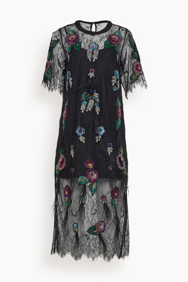 Sea Tops Bethany Lace T-Shirt Dress in Multi