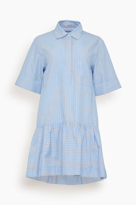 Cris Dress in Harbor Blue Stripe