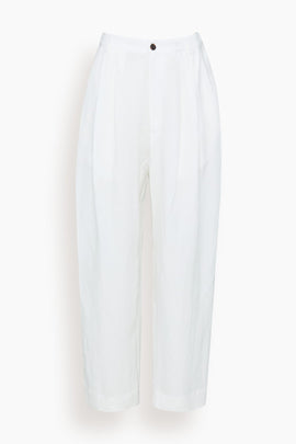 The Tapered Trouser in White