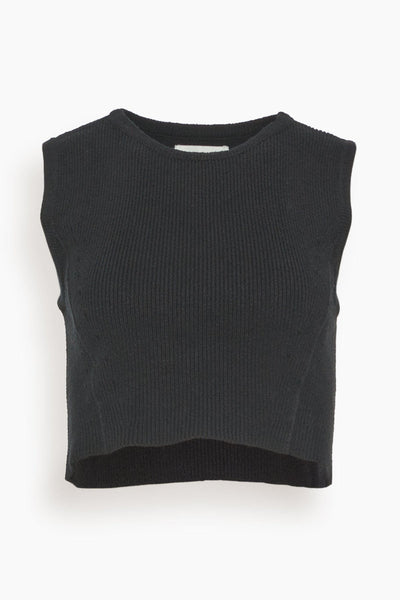 Chace Cropped Top in Black
