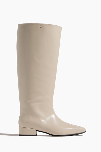 Subtle Shine Riding Boot in Dark Cream