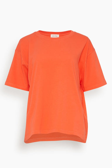 American Vintage Tops Fizvalley T-Shirt in Vintage Scarlet