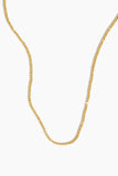 Vintage La Rose Necklaces Laser Bead Chain 16" in 14k Yellow Gold