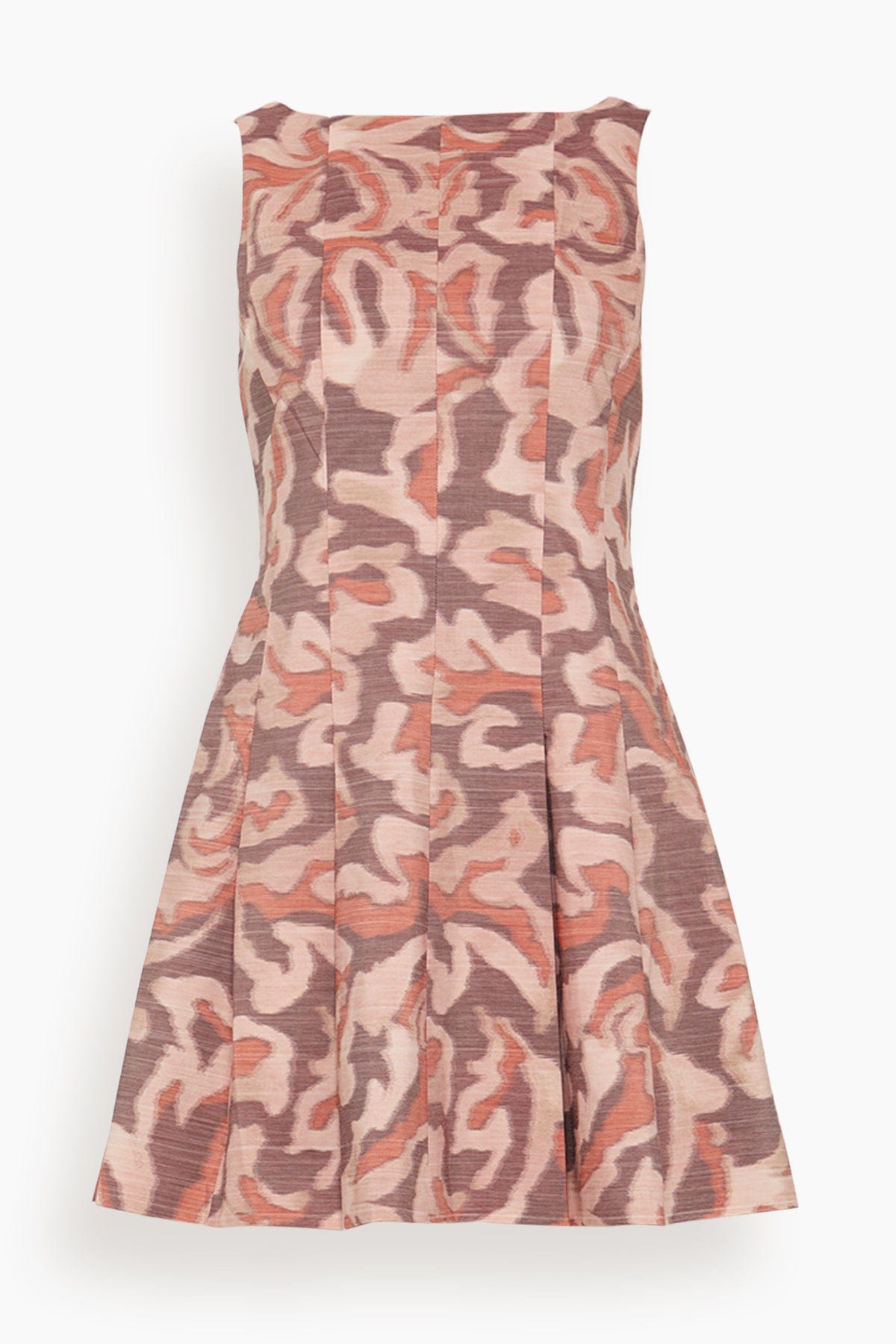 Tanya Taylor Glenda Dress in Mahogany/Sugarcane