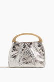 Dries Van Noten Crisp Leather Bag in Silver