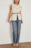 Vanessa Bruno Sweaters Elisabeth Vest in Ecru Vanessa Bruno Elisabeth Vest in Ecru